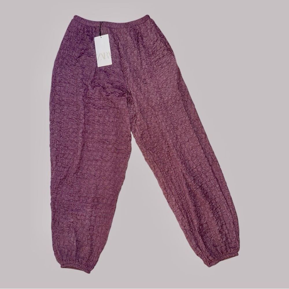 Zara‎ Balloon Baggy purple pants size small